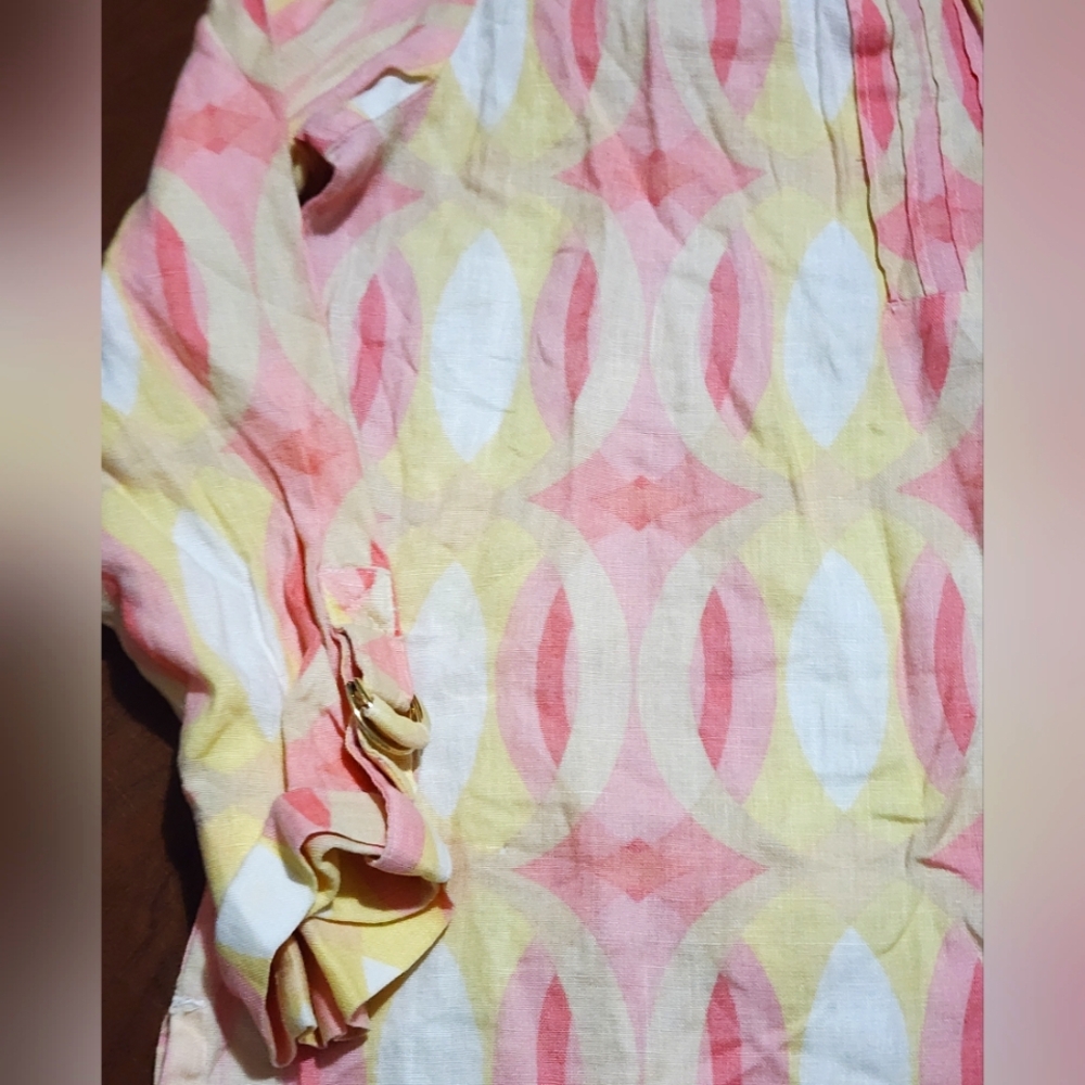 JM Collection Colorful Patterned Blouse - Picture 4 of 7